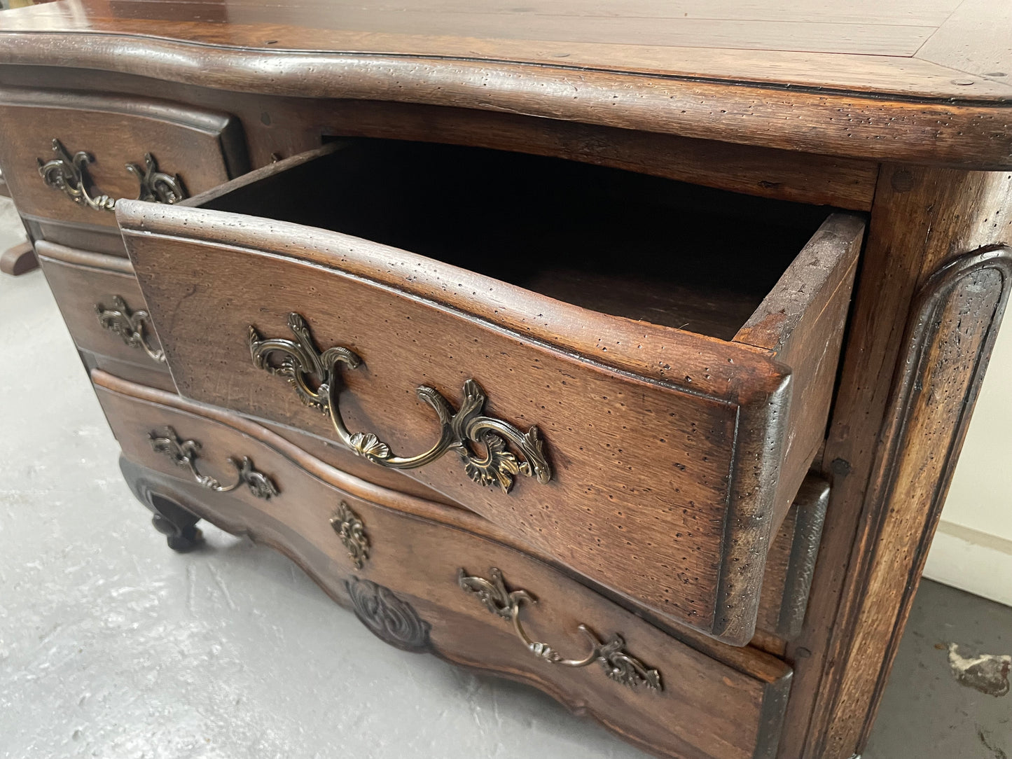 French Provincial Oak Chest of Drawers