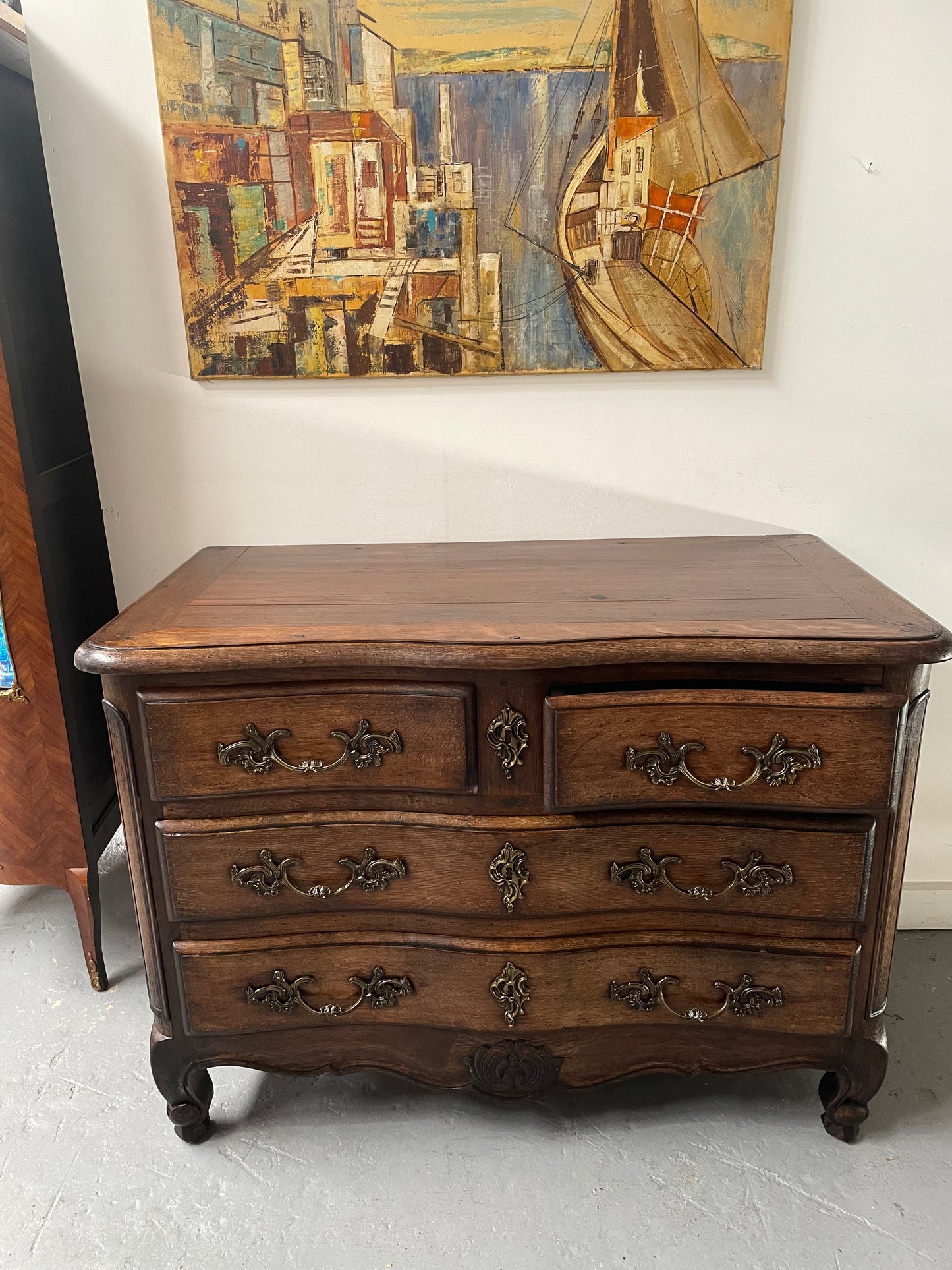 French Provincial Oak Chest of Drawers