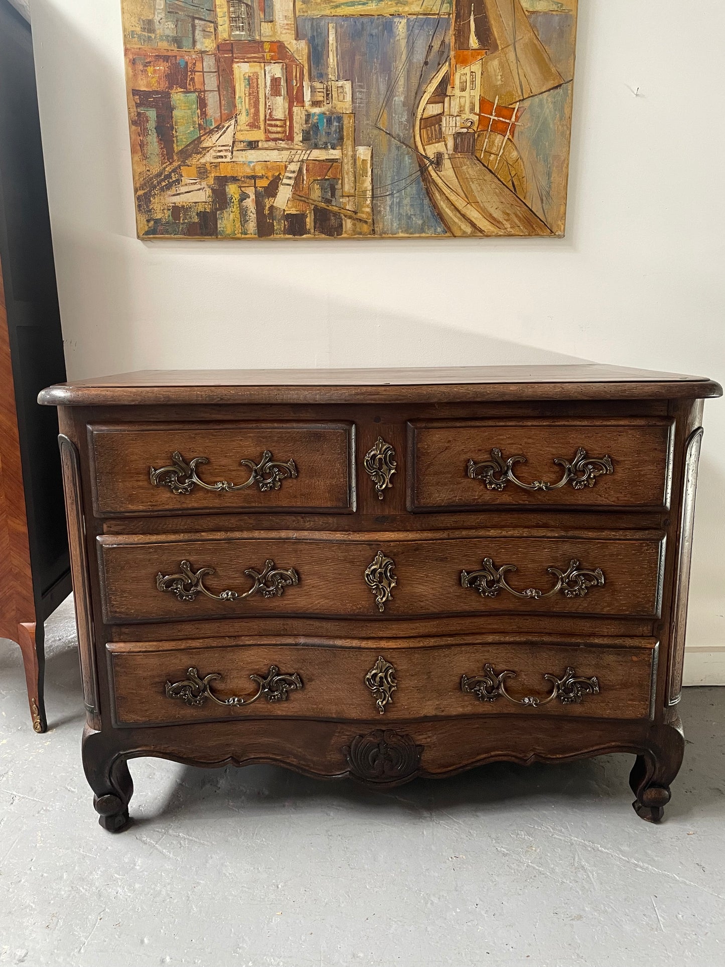 French Provincial Oak Chest of Drawers