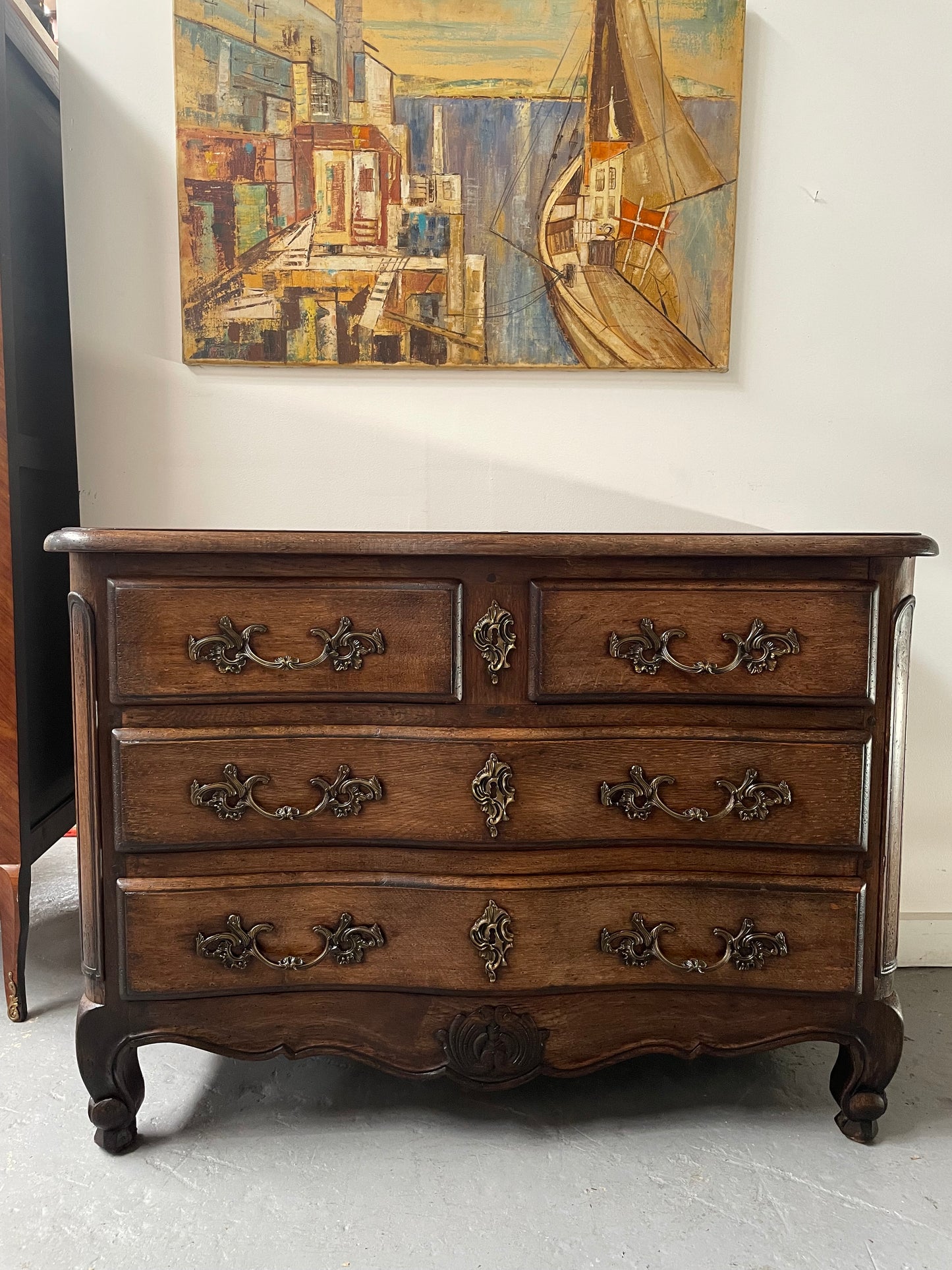 French Provincial Oak Chest of Drawers