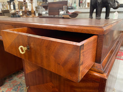 Impressive Art Deco Leather Topped Twin Pedestal Desk | Antique & Vintage | Moonee Ponds Antiques | Australia Wide Delivery