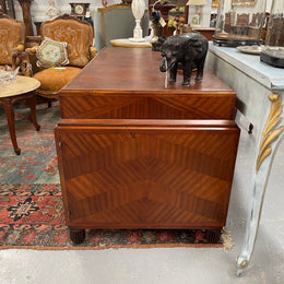 Impressive Art Deco Leather Topped Twin Pedestal Desk