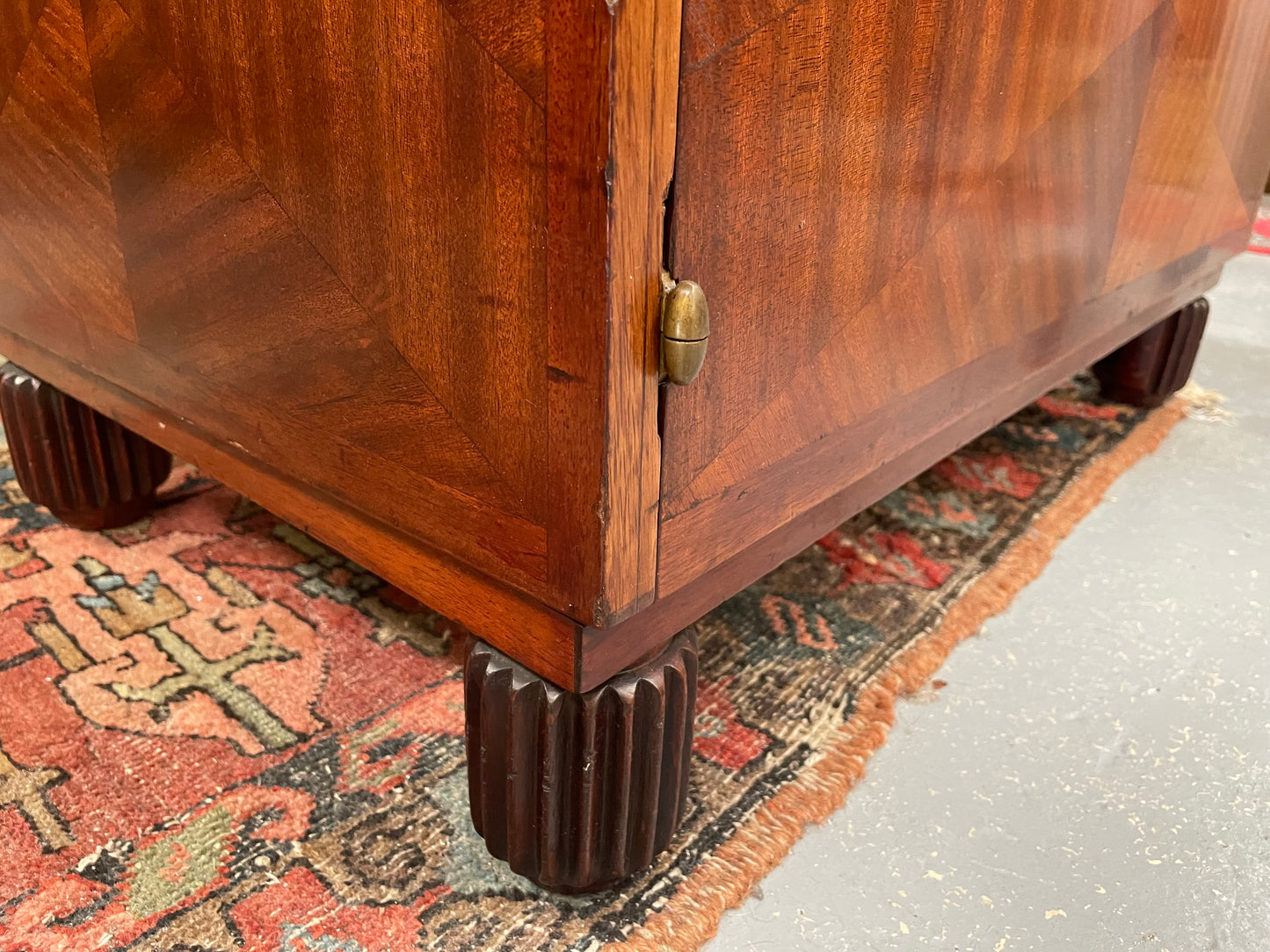 Impressive Art Deco Leather Topped Twin Pedestal Desk