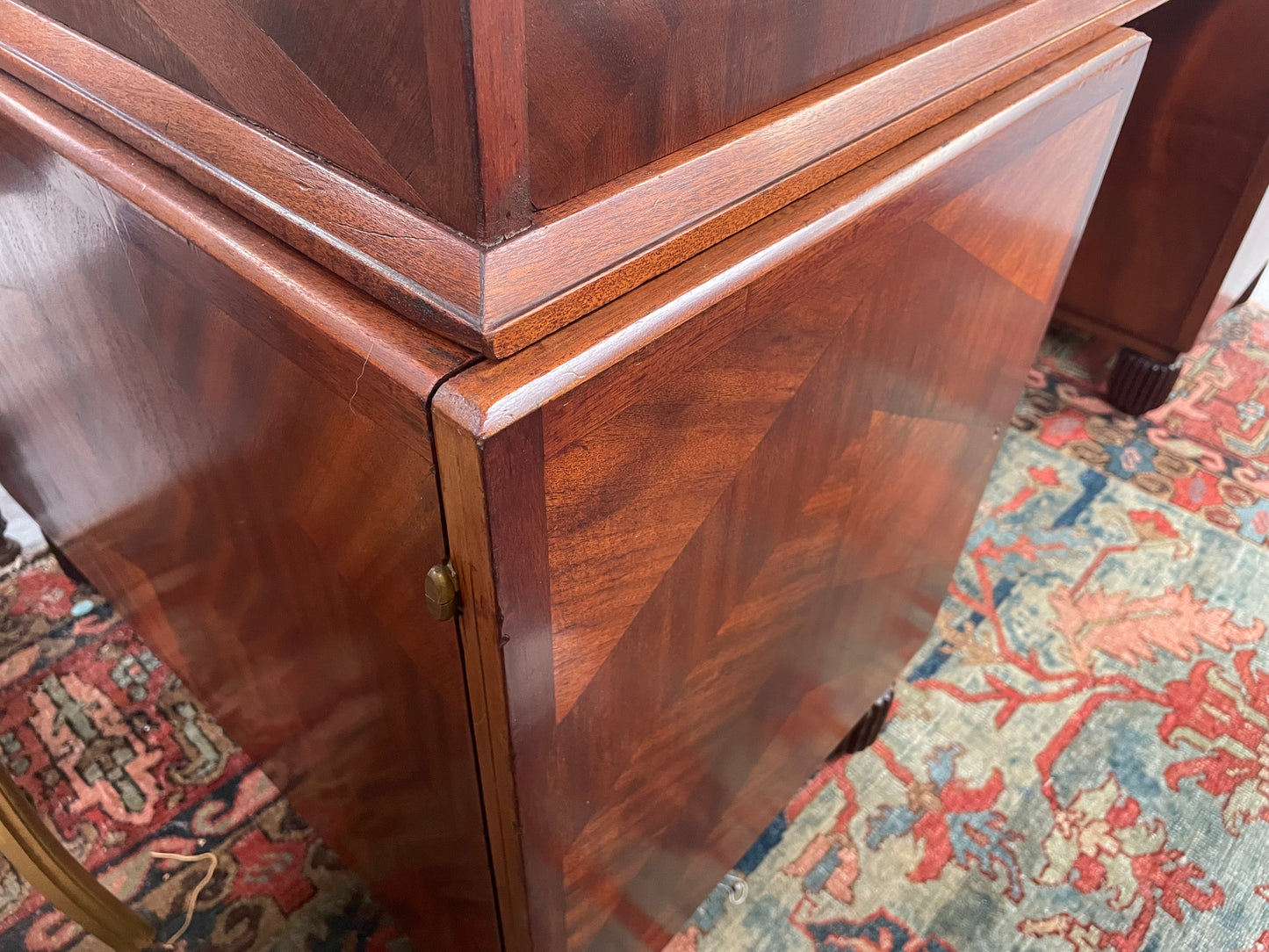 Impressive Art Deco Leather Topped Twin Pedestal Desk