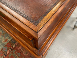 Impressive Art Deco Leather Topped Twin Pedestal Desk | Antique & Vintage | Moonee Ponds Antiques | Australia Wide Delivery