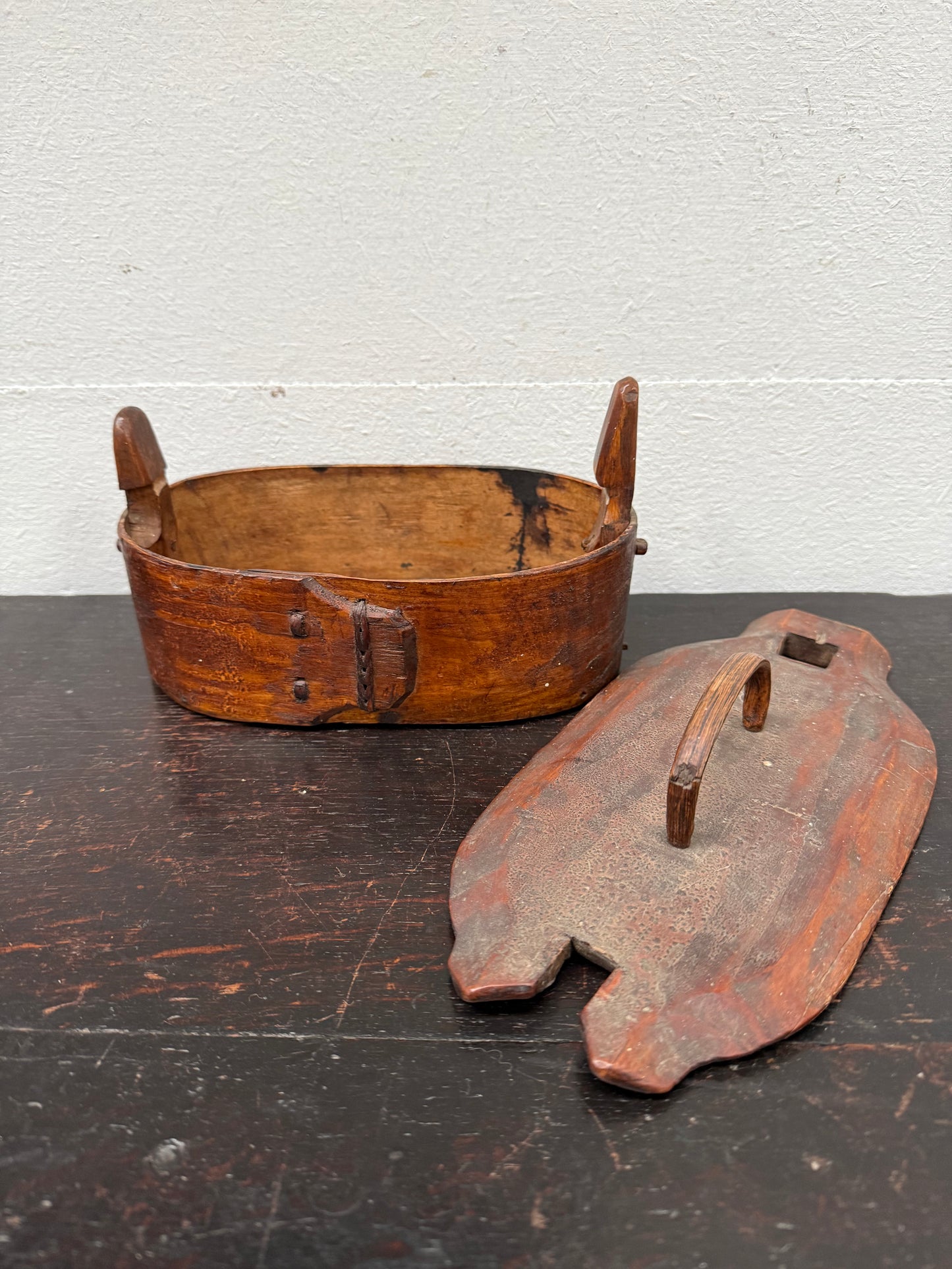 Antique Danish/Norwegian Bentwood Trinket Box