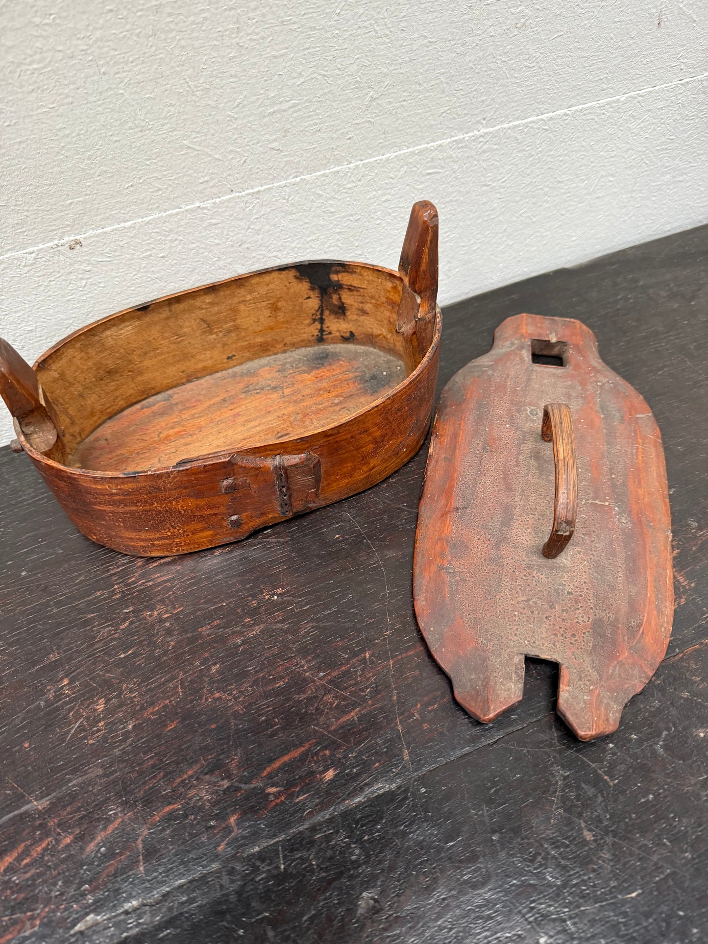 Antique Danish/Norwegian Bentwood Trinket Box