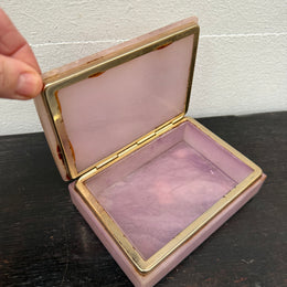 Vintage Alabaster Trinket Box