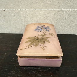 Vintage Alabaster Trinket Box