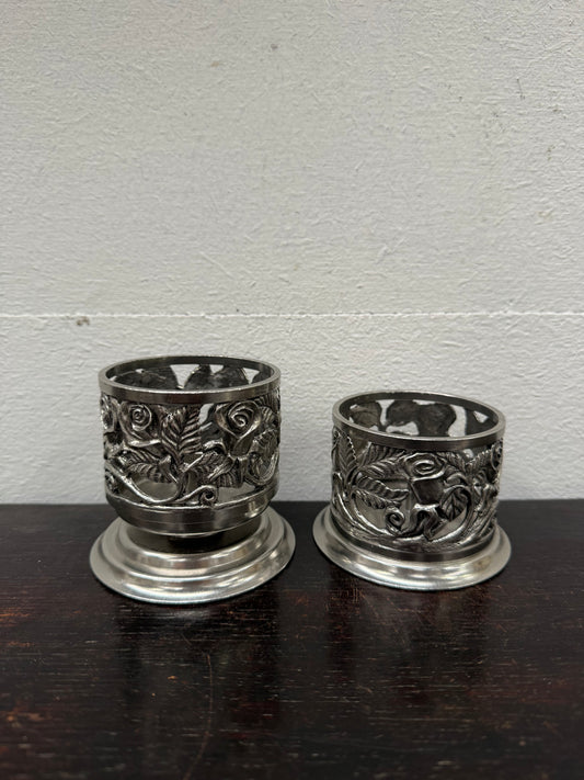 Pair Siam Vintage Thai Candle Holders