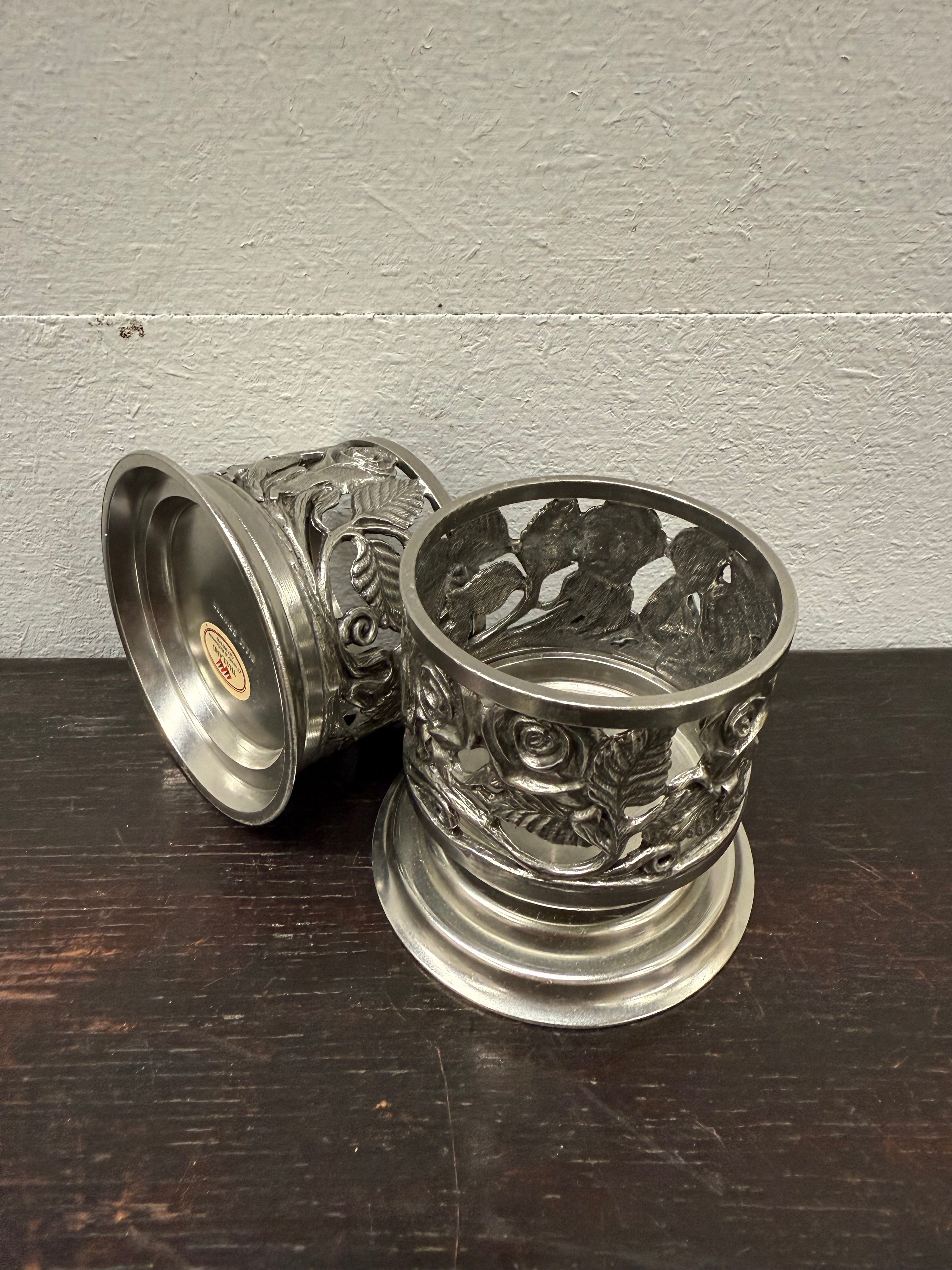 Pair Siam Vintage Thai Candle Holders