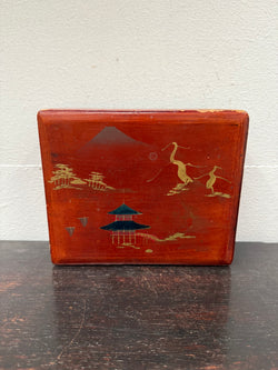 Vintage Japanese Lacquer Lockable Box | Antique & Vintage | Moonee Ponds Antiques | Australia Wide Delivery
