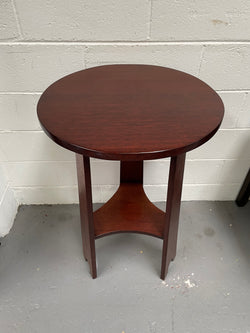 Practical Round Arts & Crafts Side Table | Antique & Vintage | Moonee Ponds Antiques | Australia Wide Delivery