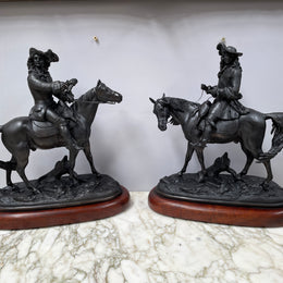 A  Pair of Victorian Spelter Statues