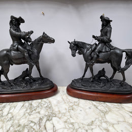 A  Pair of Victorian Spelter Statues