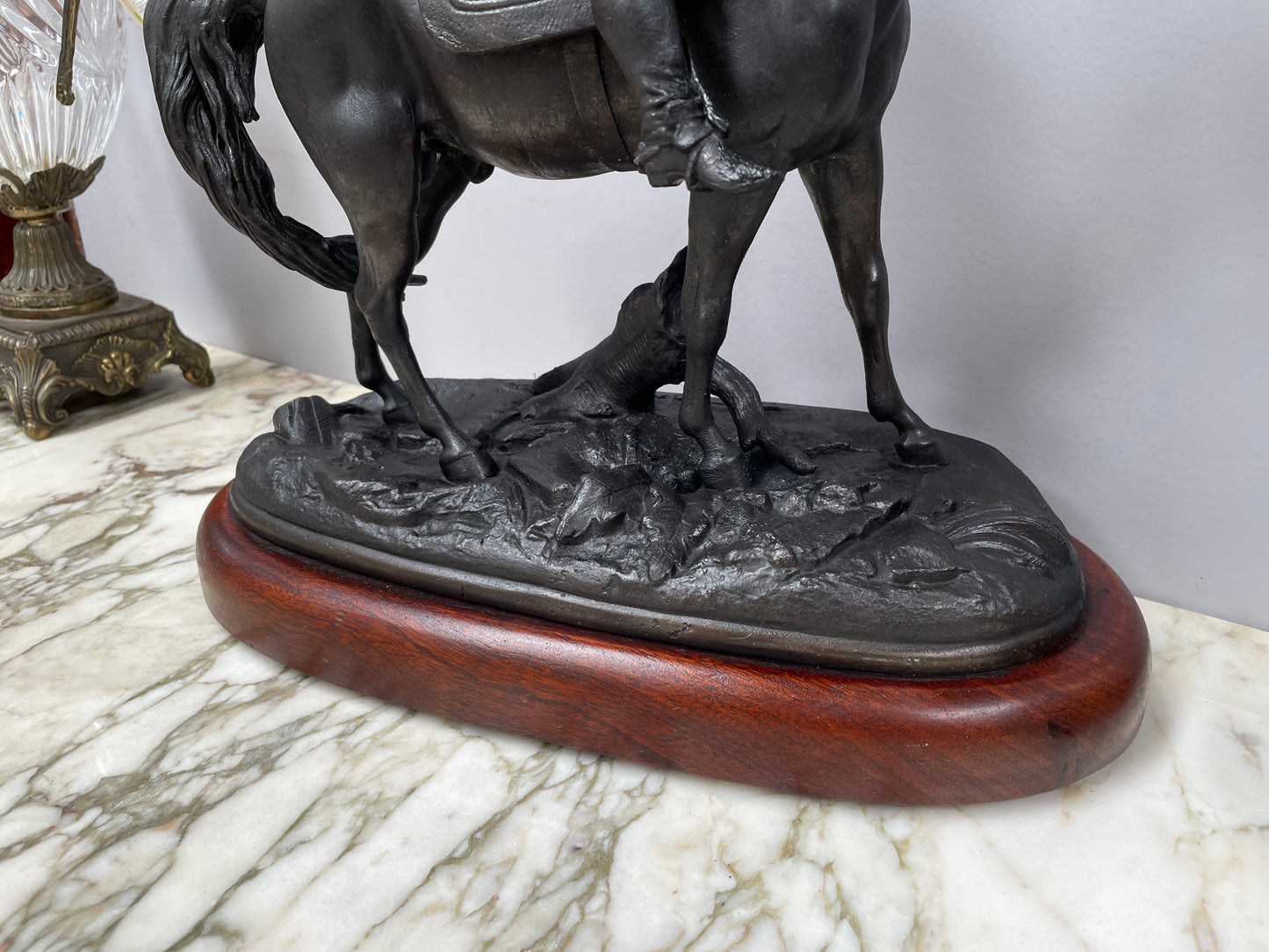 A  Pair of Victorian Spelter Statues