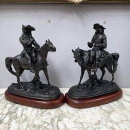 A  Pair of Victorian Spelter Statues