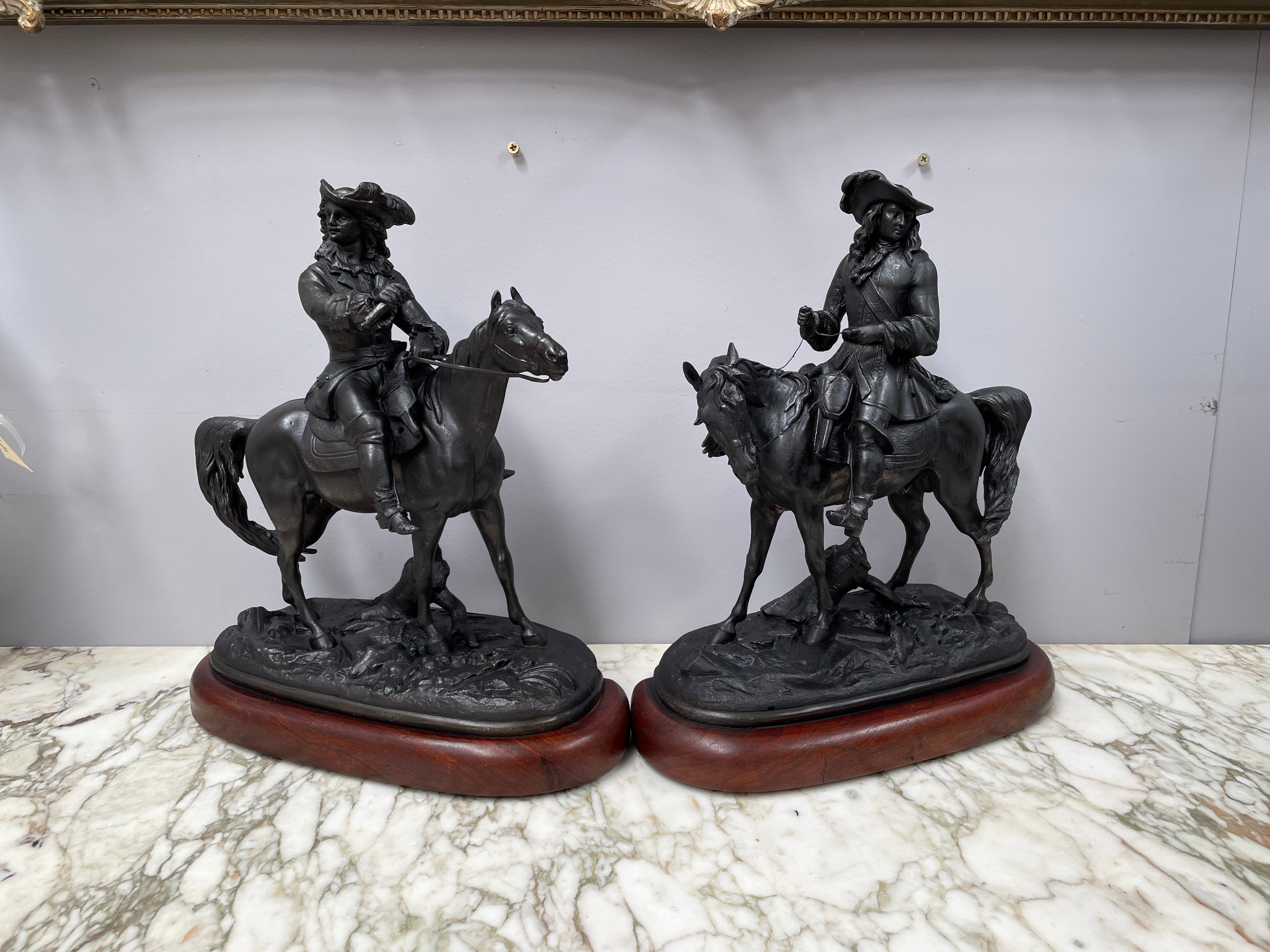 A Pair of Victorian Spelter Statues | Antique & Vintage | Moonee Ponds Antiques | Australia Wide Delivery