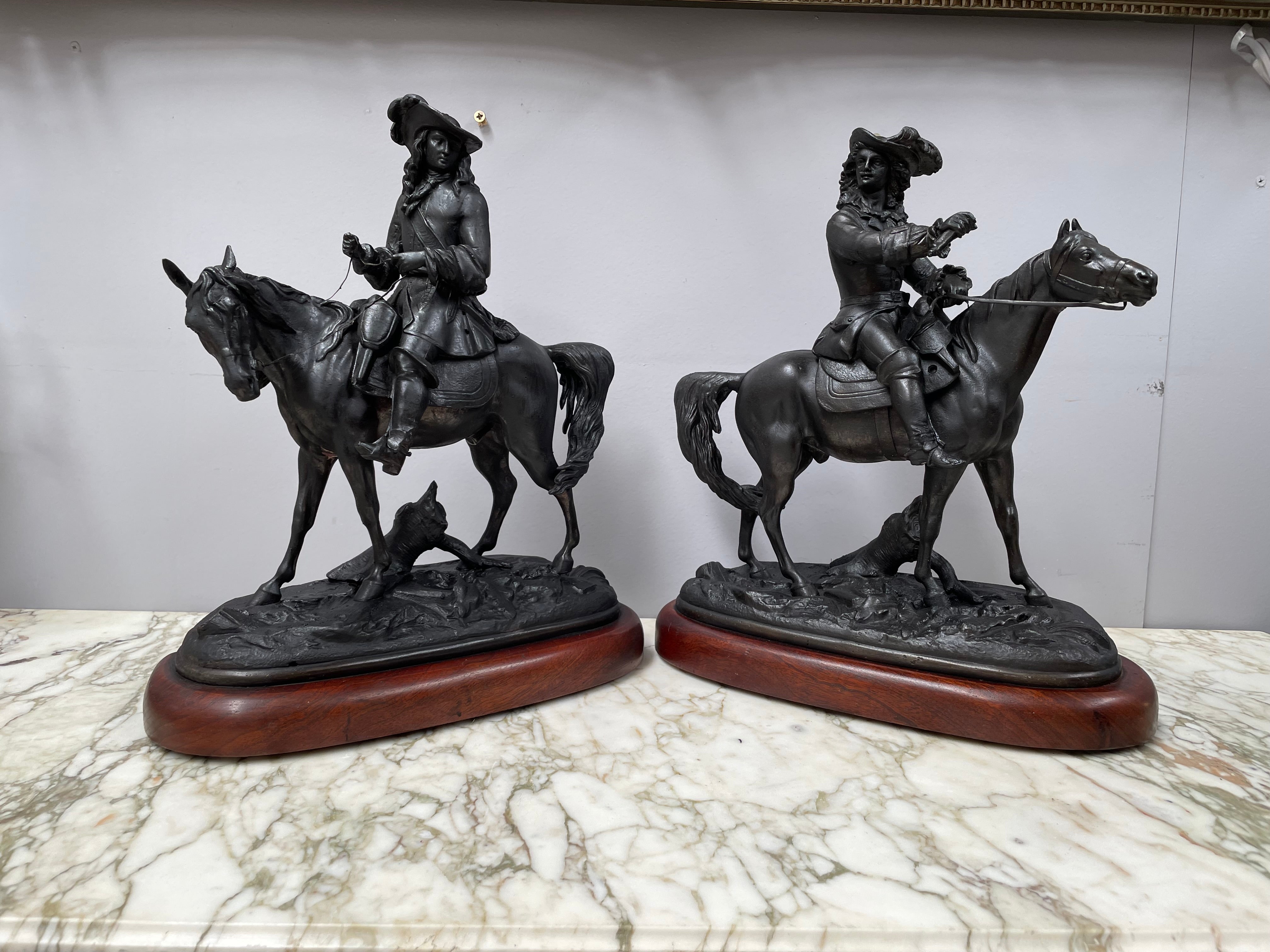 A Pair of Victorian Spelter Statues | Antique & Vintage | Moonee Ponds Antiques | Australia Wide Delivery
