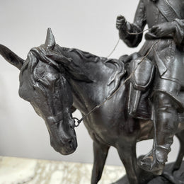 A  Pair of Victorian Spelter Statues