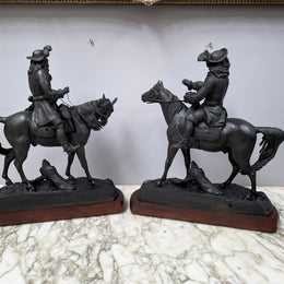 A  Pair of Victorian Spelter Statues