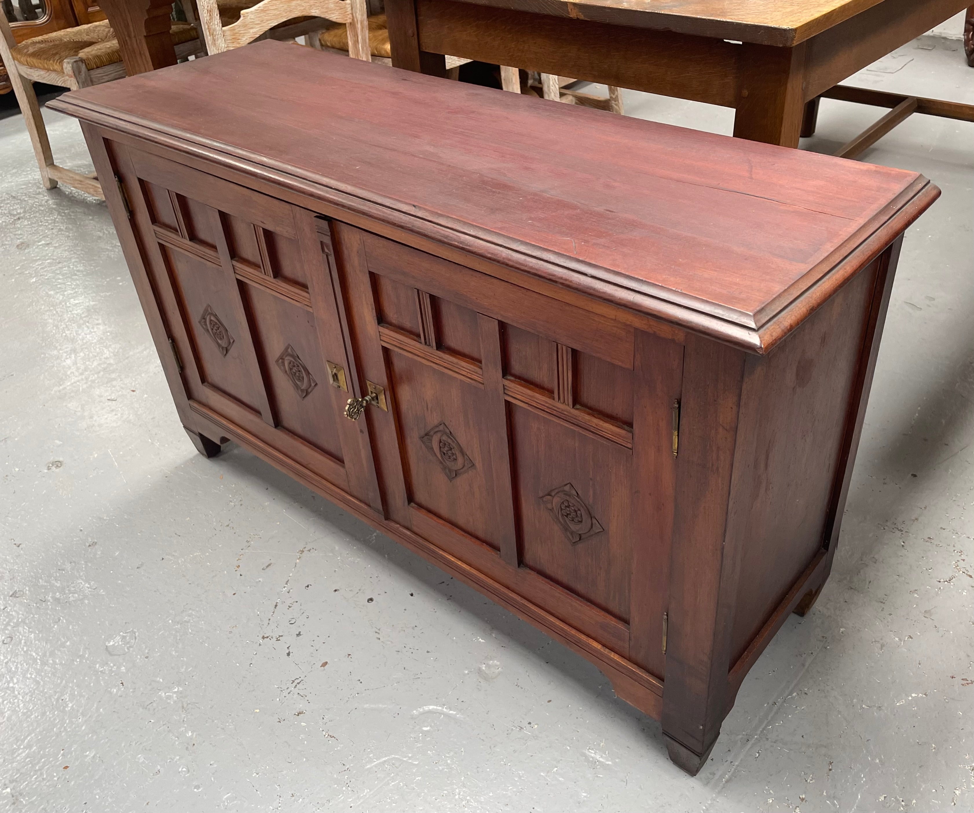 Arts & Crafts French Walnut Cabinet | Antique & Vintage | Moonee Ponds Antiques | Australia Wide Delivery