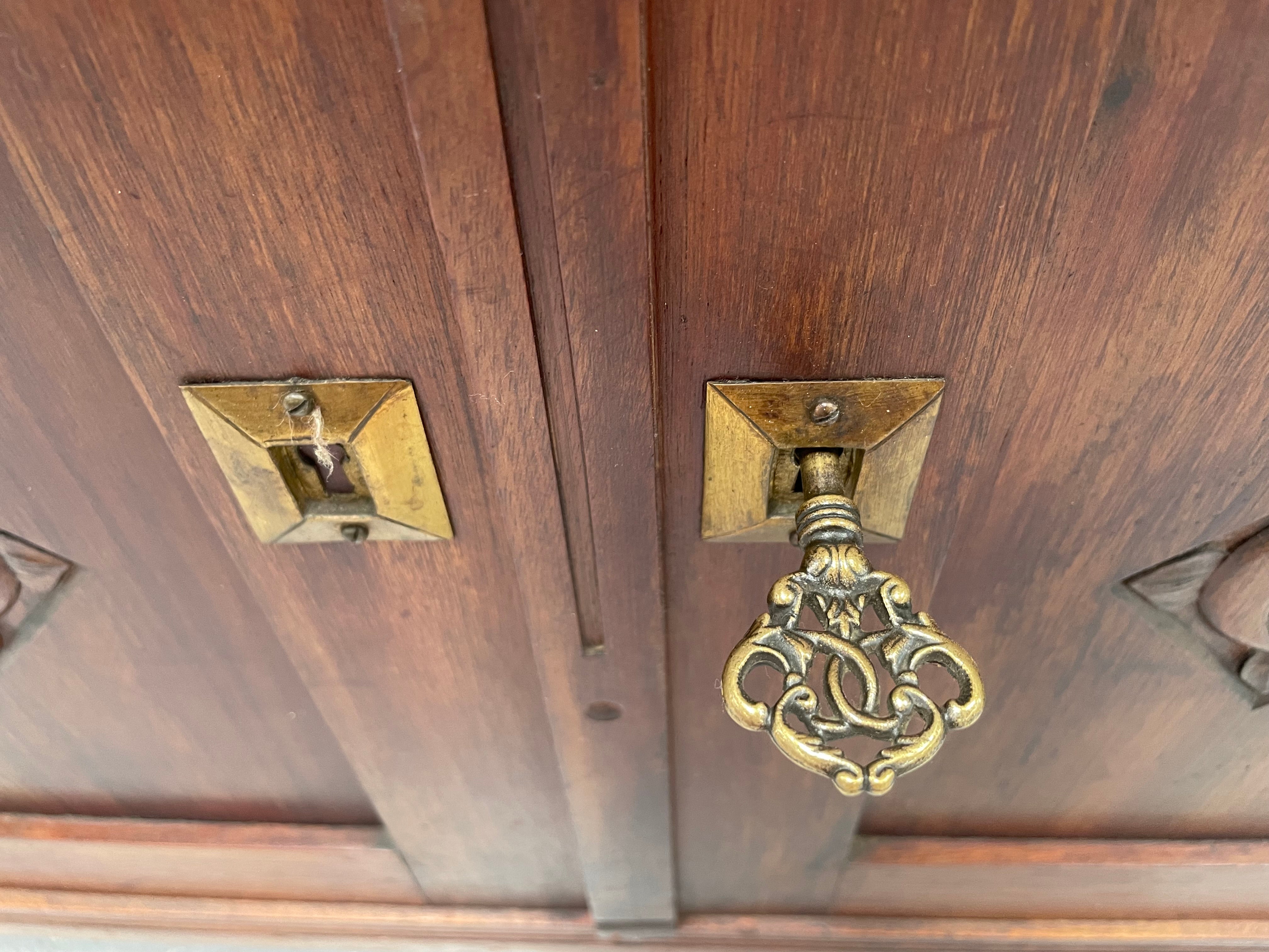Arts & Crafts French Walnut Cabinet | Antique & Vintage | Moonee Ponds Antiques | Australia Wide Delivery