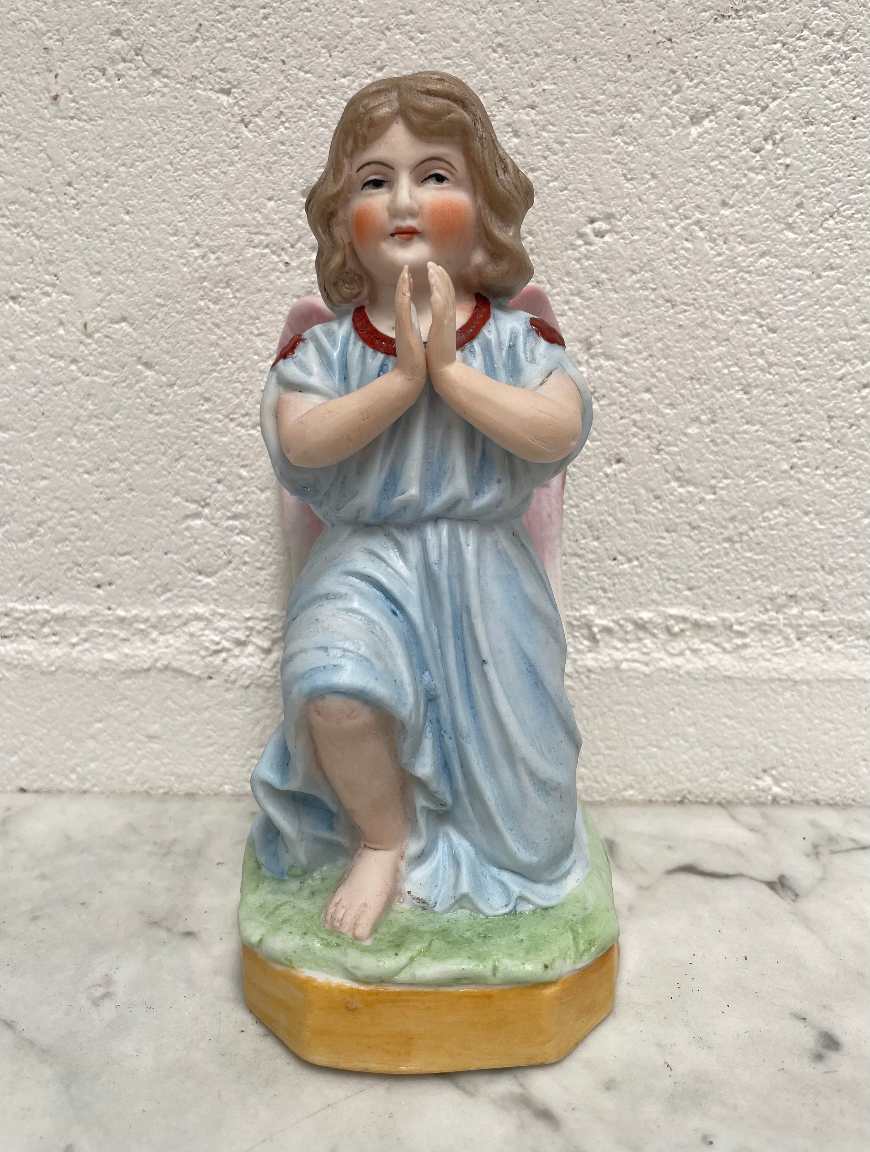 Beautiful Victorian Bisque Figurine of an Angel