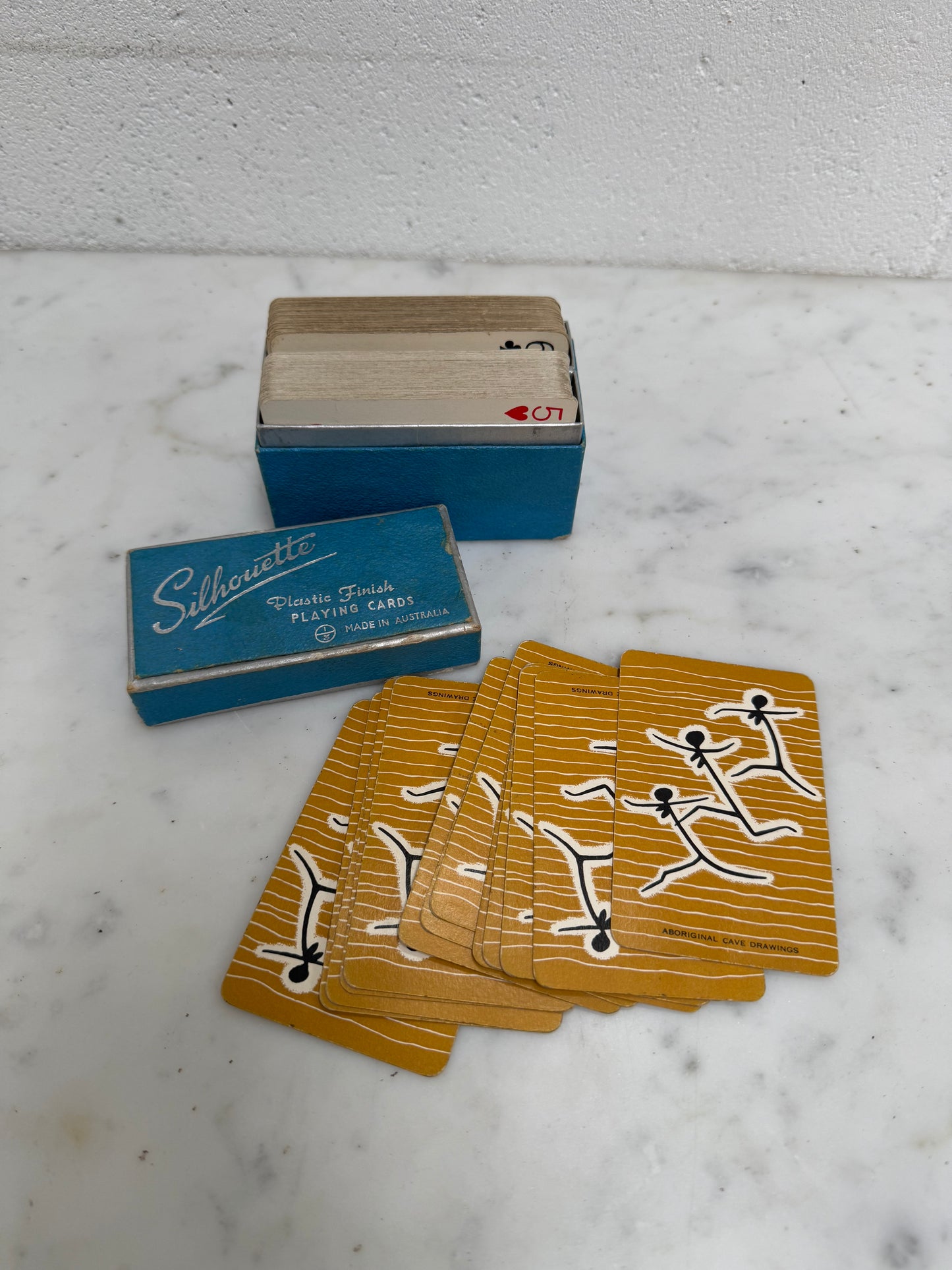 Vintage Australian Playing Cards 'Aboriginal Cave Drawings'