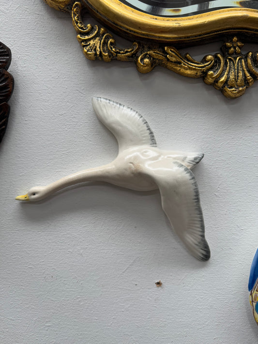 Vintage English Wall Hanging Flying Duck