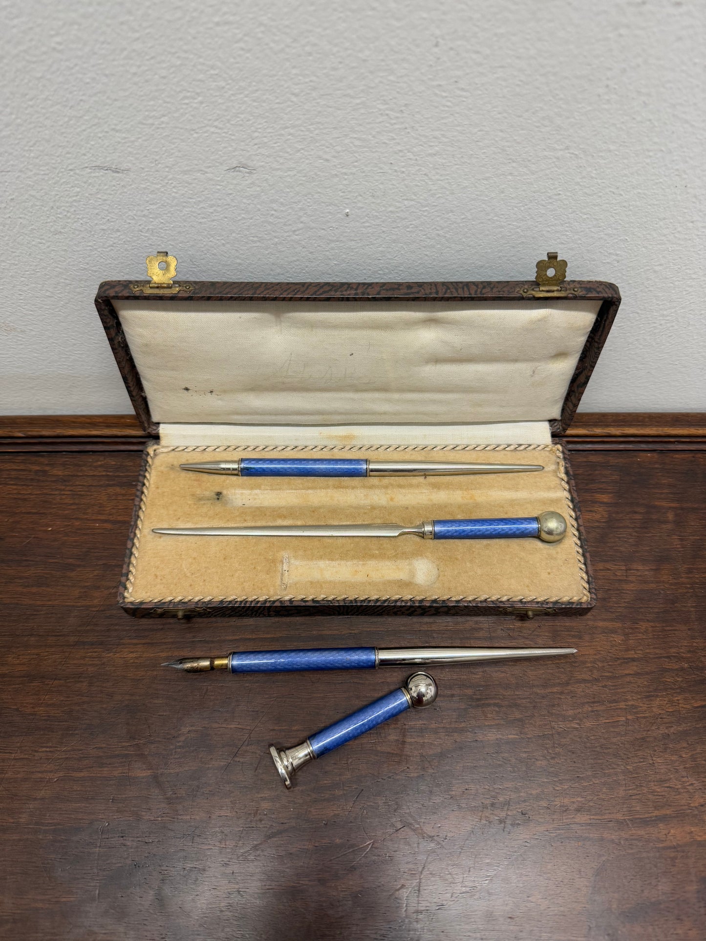 Art Deco Boxed Desk Pen Set