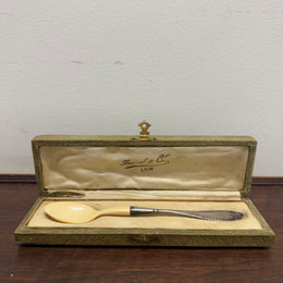 Antique Silver & Ivory French Spoon 'Lyon'