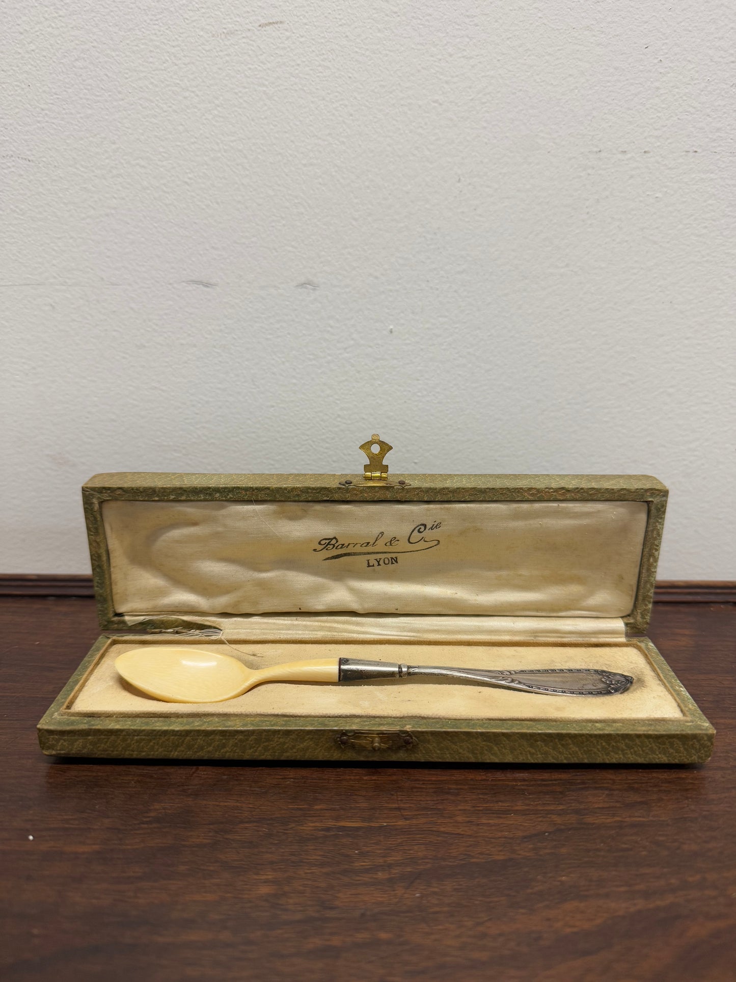 Antique Silver & Ivory French Spoon 'Lyon'