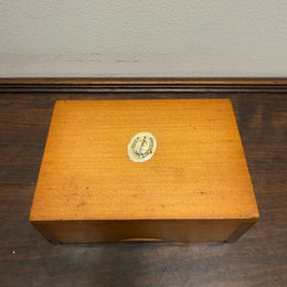 Vintage New Zeeland Wooden Inlaid Timber Box