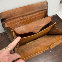 Vintage Hand Made Egyptian Leather Satchel/Case
