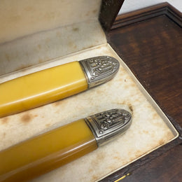 Vintage Original Box Set Carving Knife and Fork