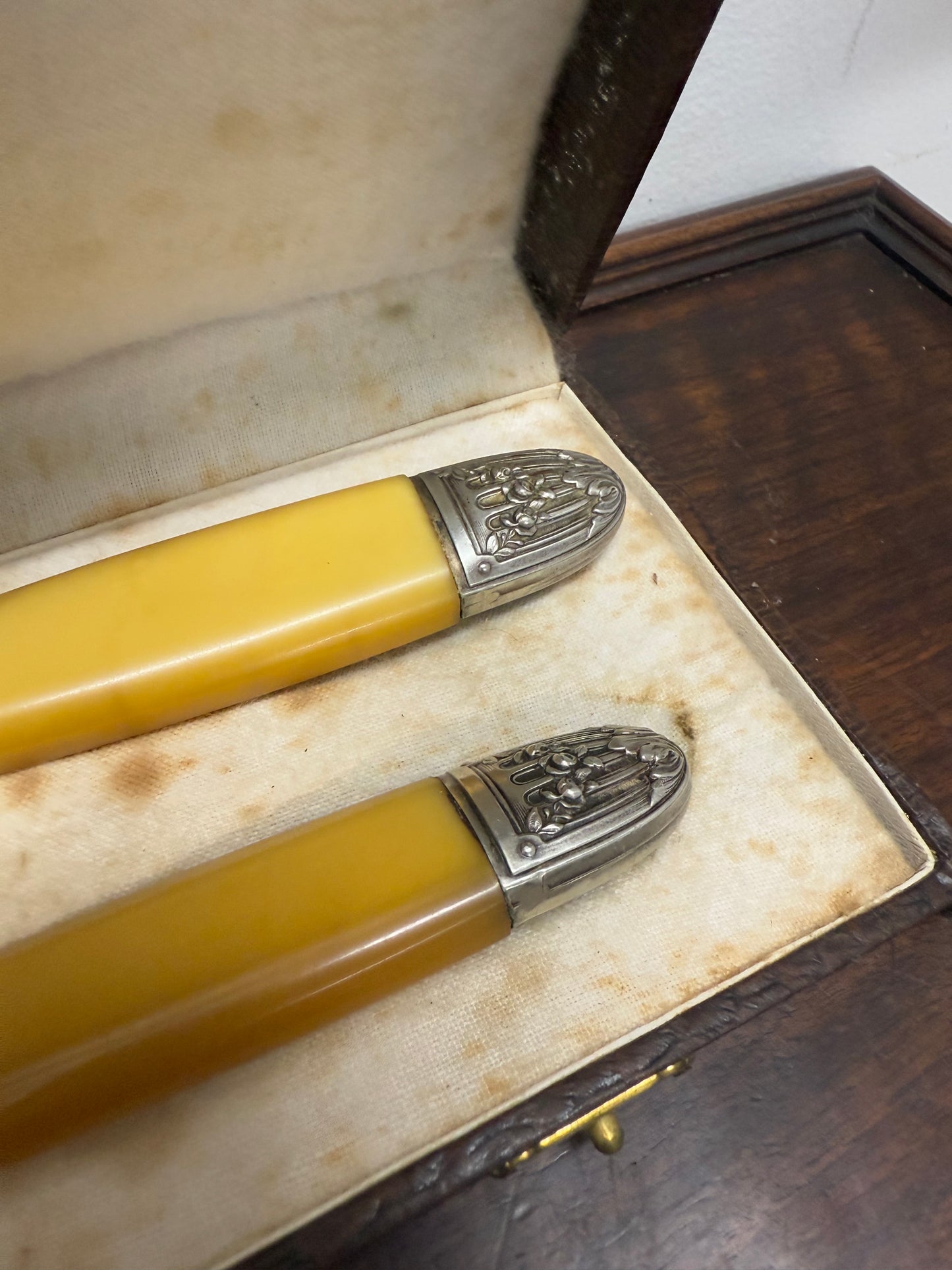 Vintage Original Box Set Carving Knife and Fork