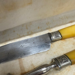 Vintage Original Box Set Carving Knife and Fork