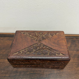 Vintage Hand Carved Trinket Box