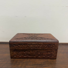 Vintage Hand Carved Trinket Box