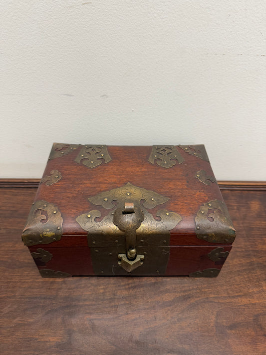 Rare Antique Chinese Hongmu Rosewood Jewelery Box