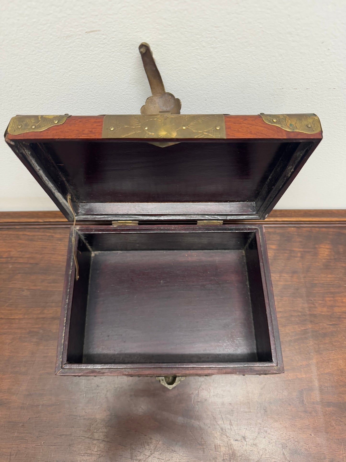 Rare Antique Chinese Hongmu Rosewood Jewelery Box