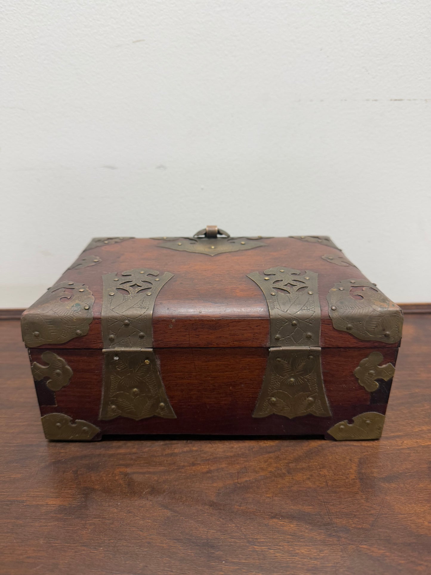 Rare Antique Chinese Hongmu Rosewood Jewelery Box