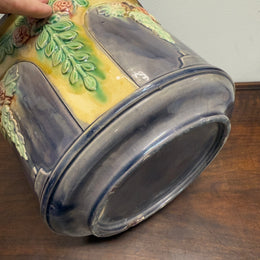 Antique Art Nouveau Style Majolica Jardiniere/Planter