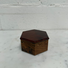 Hexagonal Wooden Trinket Box