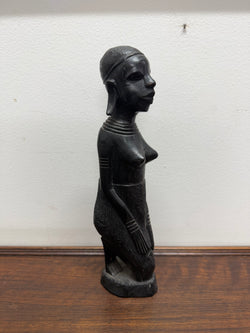 Vintage Hand Carved Ebony Wooden Statue | Antique & Vintage | Moonee Ponds Antiques | Australia Wide Delivery