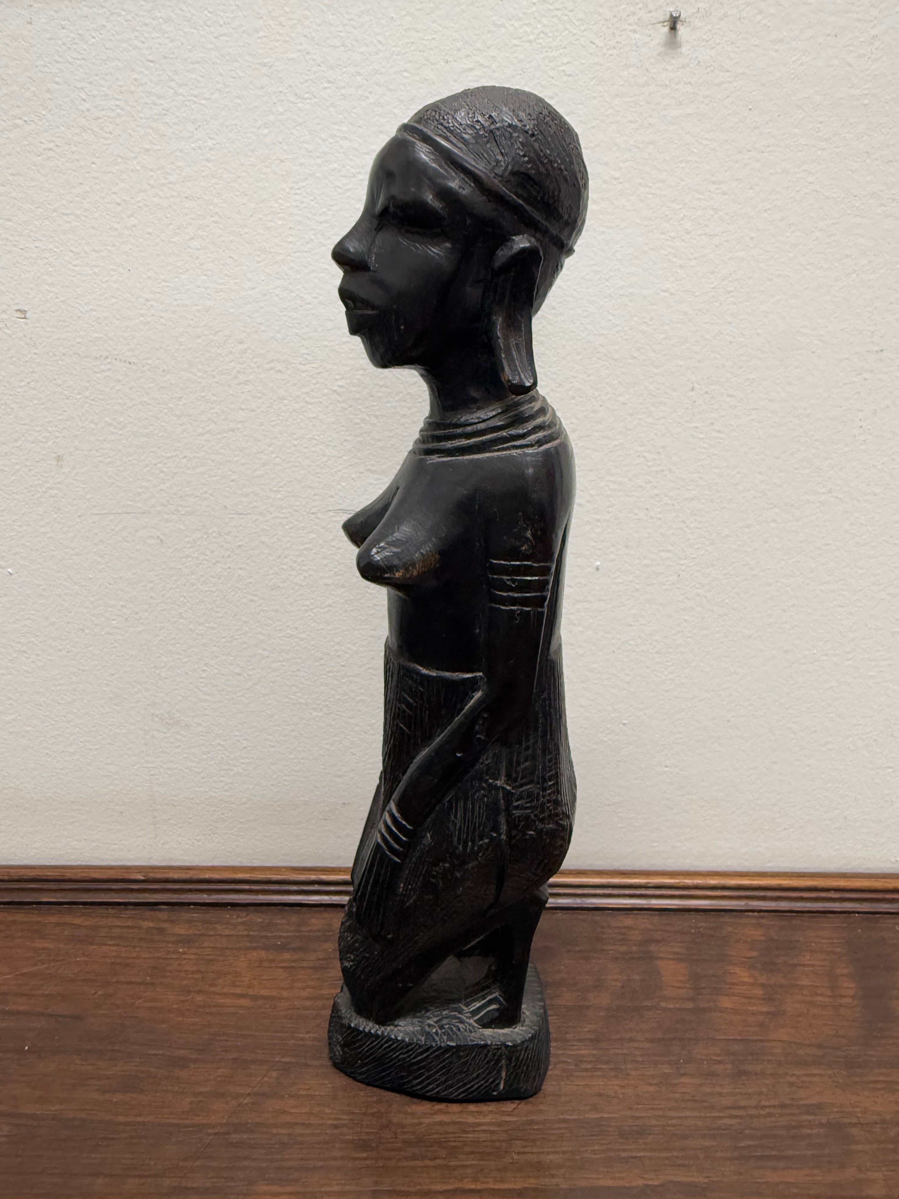 Vintage Hand Carved Ebony Wooden Statue | Antique & Vintage | Moonee Ponds Antiques | Australia Wide