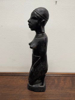 Vintage Hand Carved Ebony Wooden Statue | Antique & Vintage | Moonee Ponds Antiques | Australia Wide Delivery