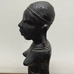Vintage Hand Carved Ebony Wooden Statue