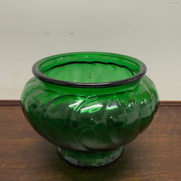 Vintage Napco Green Glass Bowl